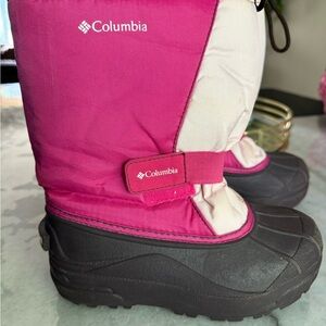 Little Girls US Size 2 Pink Columbia Ski Snow Boots Weatherproof